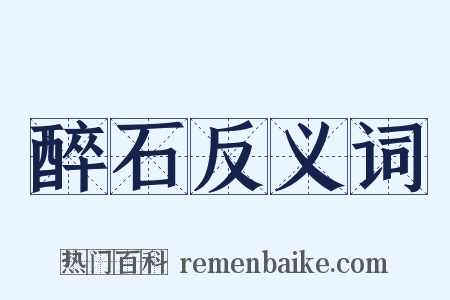 醉石反义词是什么意思的图片